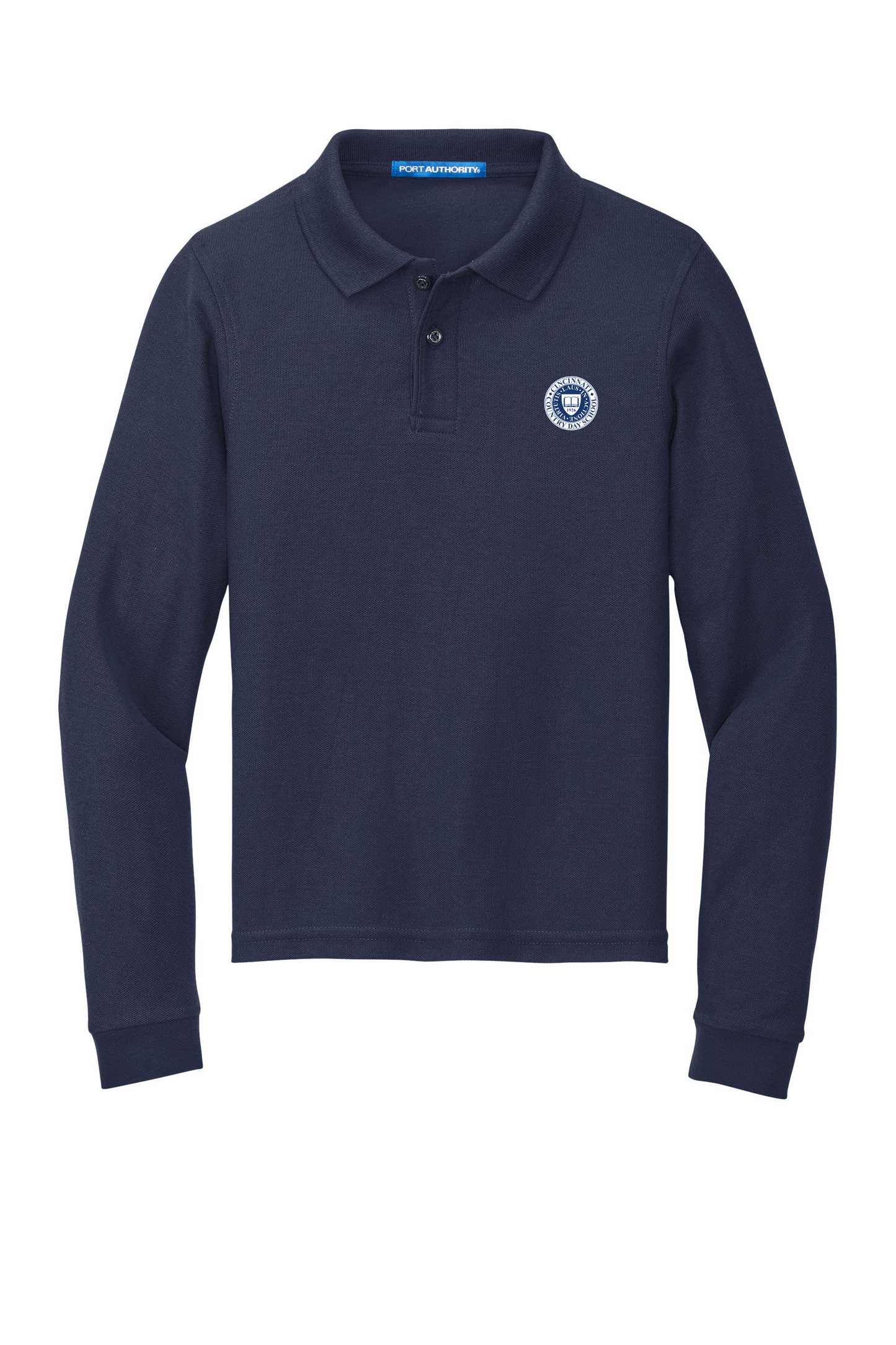 Long Sleeve Youth Polo - Seal
